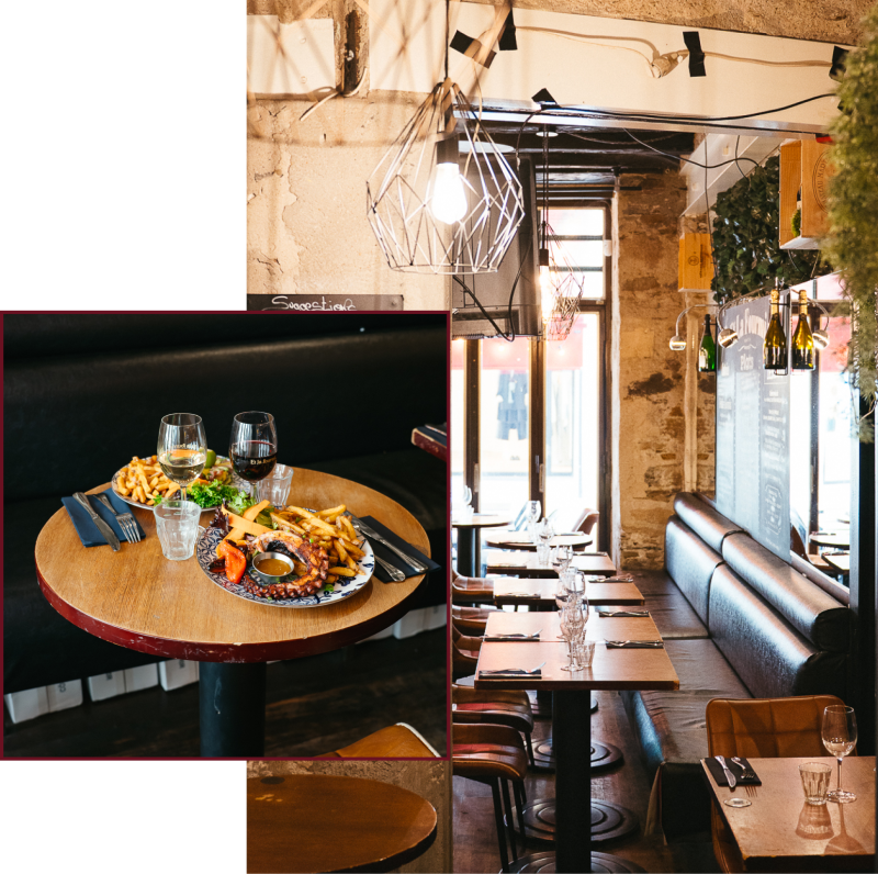 Le restaurant - Et La Fourmi - restaurant NANTES - Restaurant Nantes centre ville - REstaurant Terrasse Nantes - Brasserie Nantes - restaurant a faire NANTES